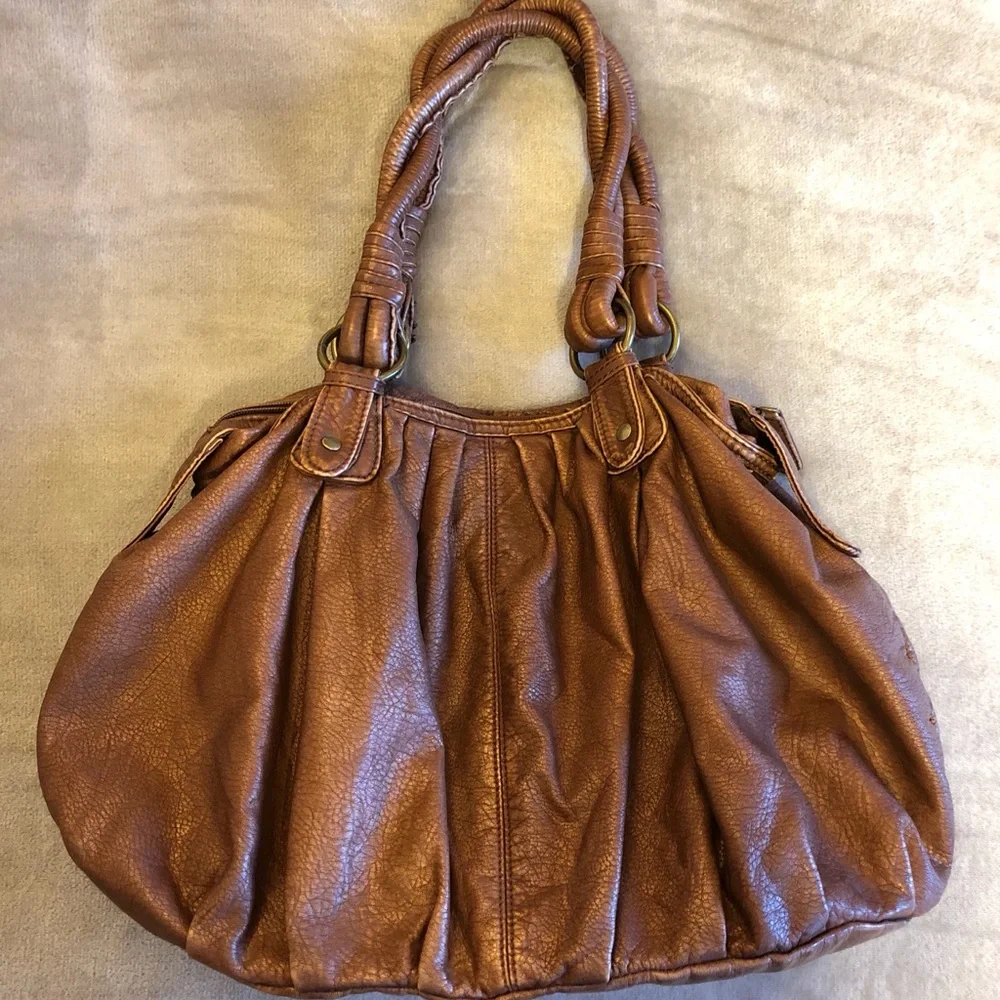 Black Poppy‎ Faux Leather handbag
